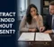 debt-relief-contract-extended-without-consent Consumer reviewing a debt relief contract extension with an attorney after the agreement was extended without clear consent.