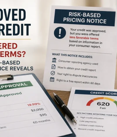 Approved for Credit but Offered Worse Terms? What a Risk-Based Pricing Notice Reveals
