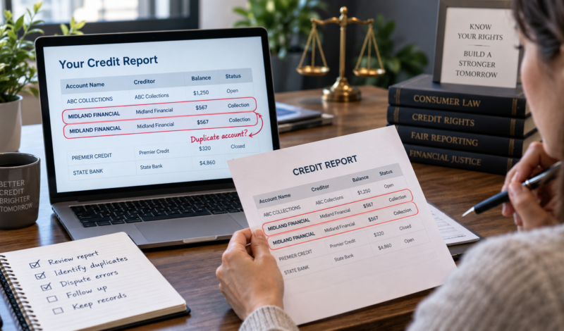 Remove the Same Debt Listed Multiple Times on Your Credit Report