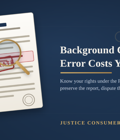 What Should You Do When a Background Check Error Costs You a Job?